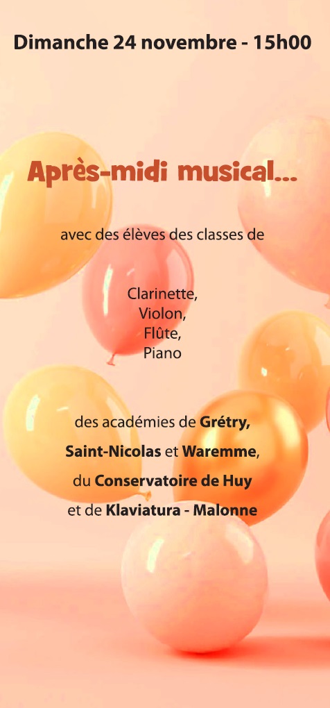 Après-midi musical...