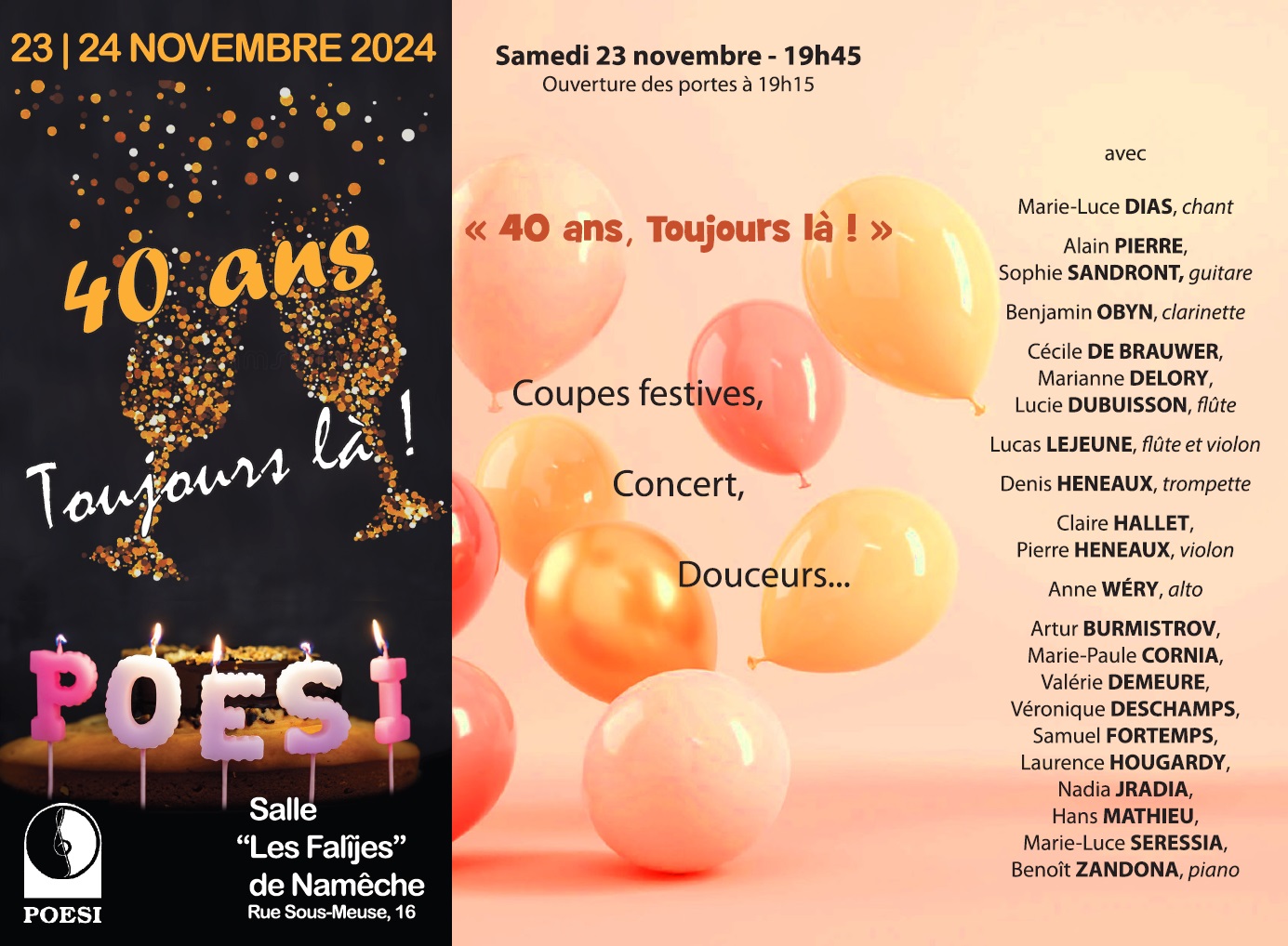 PoéSi - Concert Anniversaire - 40 ans, Toujours là!